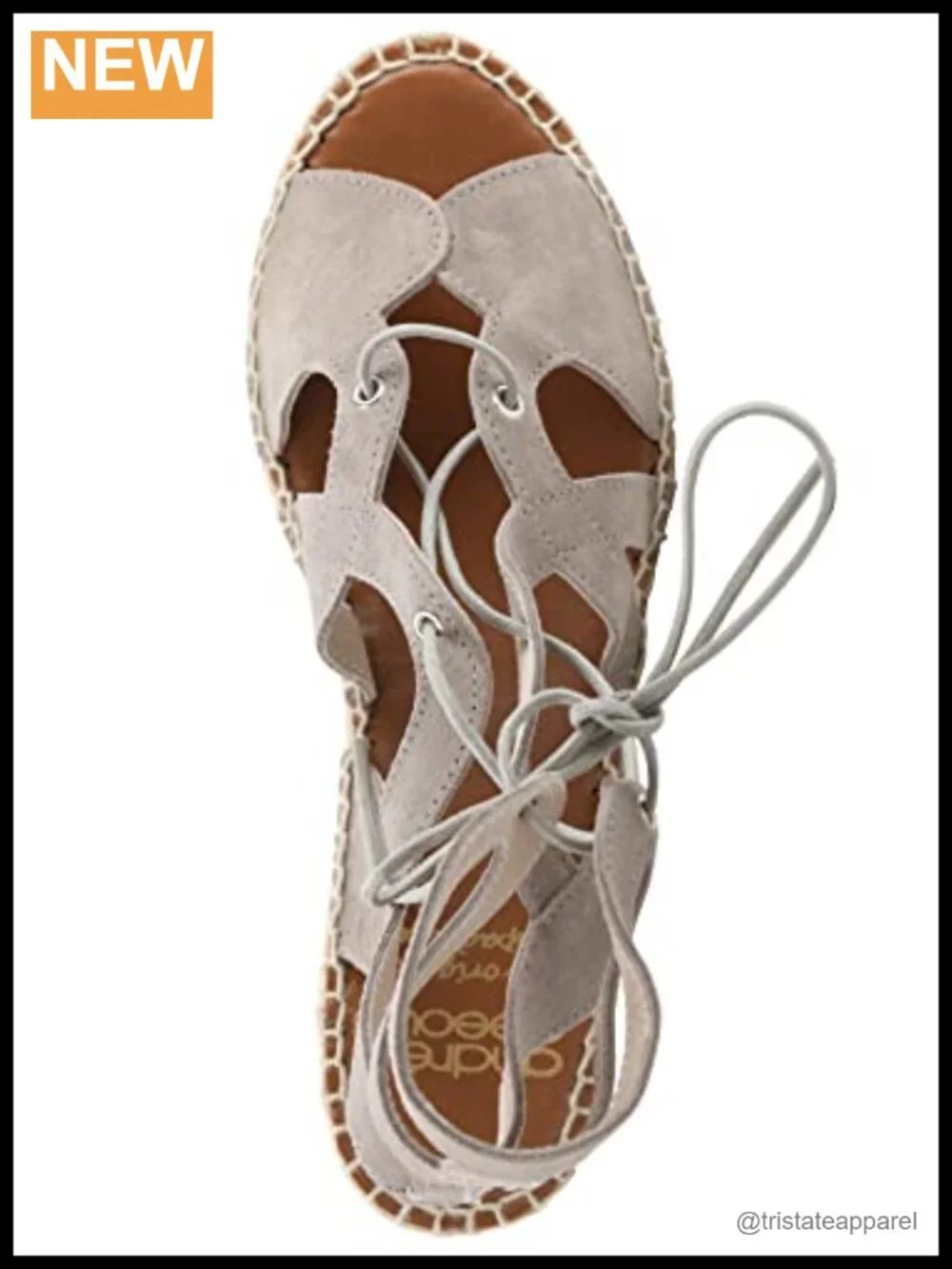 André Assous Deanna Suede Leather Espadrille Wedge Sandal